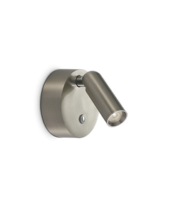 LED Аплик BEAN AP ROUND RECHARGEABLE NICKEL 364810 Ideal Lux | Osvetlenieto.bg