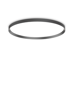 LED Плафон FLY PL D90 NERO 2700K 341217 Ideal Lux  IP40 | Osvetlenieto.bg