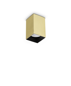 Луна за открит монтаж LOOK PL1 SQUARE D60 H100 OTTONE 371481 Ideal Lux 1xGU10 | Osvetlenieto.bg