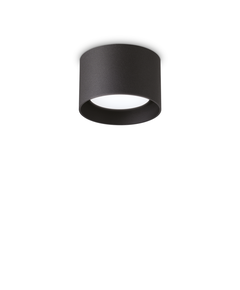 Луна за открит монтаж  SPIKE PL1 ROUND NERO 278704 Ideal Lux 1xGX53 | Osvetlenieto.bg