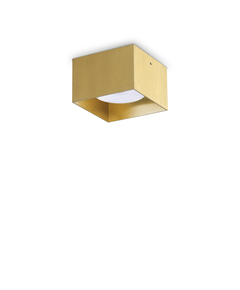 Луна за открит монтаж SPIKE PL1 SQUARE OTTONE 317502 Ideal Lux 1xGX53 | Osvetlenieto.bg