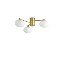 Плафон HERMES PL3 D60 OTTONE 317007 Ideal Lux 3xG9 | Osvetlenieto.bg