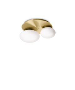 Плафон NINFEA PL2 OTTONE 293653 Ideal Lux 2xGX53 | Osvetlenieto.bg