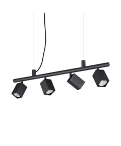 Полилей DYNAMITE SP4 SQUARE NERO 371382 Ideal Lux 4xGU10 | Osvetlenieto.bg