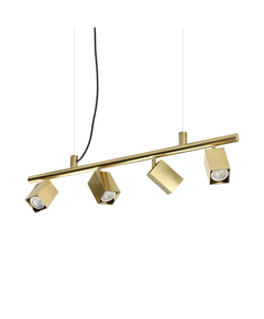 Полилей DYNAMITE SP4 SQUARE OTTONE 371399 Ideal Lux 4xGU10 | Osvetlenieto.bg