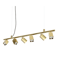 Полилей DYNAMITE SP6 SQUARE OTTONE 371429 Ideal Lux 6xGU10 | Osvetlenieto.bg