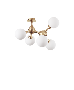 Плафон NODI PL5 OTTONE 241050 Ideal Lux 5xE14 | Osvetlenieto.bg