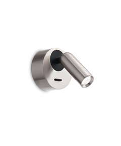 LED Аплик BEAN AP ROUND NICKEL 260631 Ideal Lux | Osvetlenieto.bg