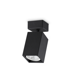 Спот DYNAMITE AP1 SQUARE NERO 371191 Ideal Lux 1xGU10 | Osvetlenieto.bg
