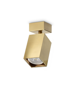 Спот DYNAMITE AP1 SQUARE OTTONE 371214 Ideal Lux 1xGU10 | Osvetlenieto.bg
