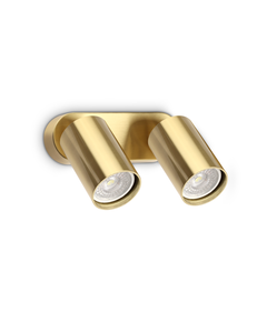 Спот DYNAMITE AP2 ROUND OTTONE 367392 Ideal Lux 2xGU10 | Osvetlenieto.bg
