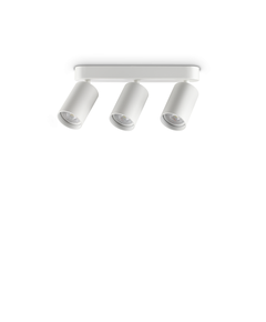 Спот DYNAMITE PL3 LINEAR ROUND BIANCO 367408 Ideal Lux 3xGU10 | Osvetlenieto.bg