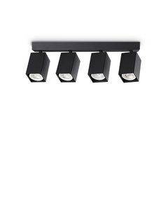 Спот DYNAMITE PL4 LINEAR SQUARE NERO 371368 Ideal Lux 4xGU10 | Osvetlenieto.bg