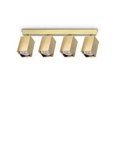 Спот DYNAMITE PL4 LINEAR SQUARE OTTONE 371375 Ideal Lux 4xGU10 | Osvetlenieto.bg