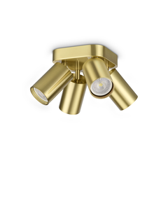 Спот DYNAMITE PL4 ROUND OTTONE 371306 Ideal Lux 4xGU10 | Osvetlenieto.bg