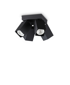 Спот DYNAMITE PL4 SQUARE NERO 371313 Ideal Lux 4xGU10 | Osvetlenieto.bg