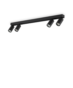 Спот PROFILO PL4 NERO 328195 Ideal Lux 4xGU10 | Osvetlenieto.bg