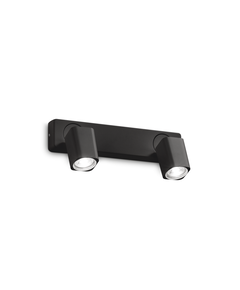 Спот RUDY AP2 SQUARE NERO 321509 Ideal Lux 2xGU10 | Osvetlenieto.bg