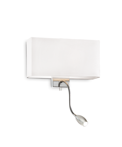 Аплик HOTEL AP2 BIANCO 035949 Ideal Lux 2xE27/LED | Osvetlenieto.bg