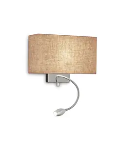 Аплик Hotel Kronplatz Ap2 Canvas 103204 Ideal Lux E27 | Osvetlenieto.bg