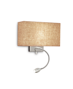 Аплик HOTEL AP2 CANVAS 103204 Ideal Lux 2xE27/LED | Osvetlenieto.bg
