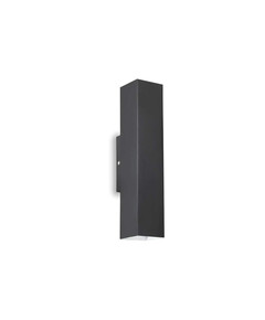 Аплик LOOK AP2 SQUARE D60 H300 NERO 126890 Ideal Lux 2xGU10 | Osvetlenieto.bg