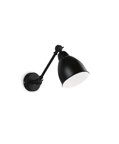 Аплик NEWTON AP1 NERO 027852 Ideal Lux 1xE27 | Osvetlenieto.bg