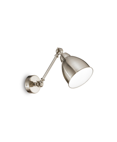 Аплик NEWTON AP1 NICKEL 016399 Ideal Lux 1xE27 | Osvetlenieto.bg