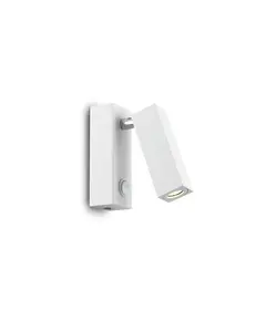 Аплик Page Ap1 Square Bianco 142258 Ideal Lux LED | Osvetlenieto.bg