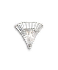 Аплик SANTA AP1 SMALL TRASPARENTE 013060 Ideal Lux 1xE14 | Osvetlenieto.bg