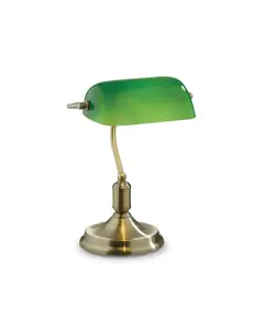 Банкерска лампа Lawyer TL1 Brunito 045030 Ideal Lux E27 | Osvetlenieto.bg