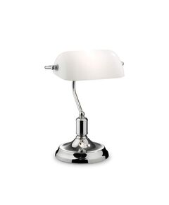 Банкерска лампа Lawyer TL1 Cromo 045047 Ideal Lux E27 | Osvetlenieto.bg