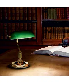 Банкерска лампа Lawyer TL1 Ottone 013657 Ideal Lux E27 | Osvetlenieto.bg