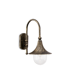 Фасаден аплик CIMA AP1 NERO 024134 Ideal Lux 1xE27 IP43 | Osvetlenieto.bg