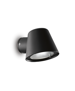 Фасаден аплик GAS AP1 NERO 020228 Ideal Lux 1xGU10 IP43 | Osvetlenieto.bg