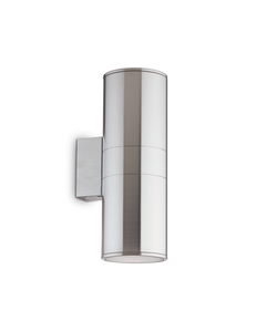 Фасаден аплик GUN AP2 BIG ALLUMINIO 033020 Ideal Lux 2xE27 IP54 | Osvetlenieto.bg