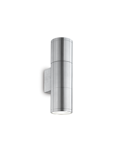 Фасаден аплик GUN AP2 SMALL ALLUMINIO 033013 Ideal Lux 2xGU10 IP44 | Osvetlenieto.bg