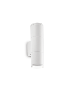 Фасаден аплик GUN AP2 SMALL BIANCO 100388 Ideal Lux 2xGU10 IP44 | Osvetlenieto.bg