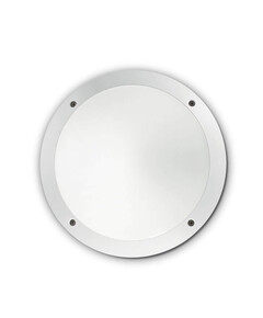 Фасаден аплик POLAR-1 AP1 ROUND BIANCO 096667 Ideal Lux 1xE27 IP66 | Osvetlenieto.bg