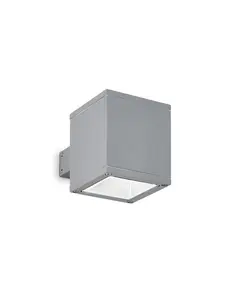Фасаден аплик Snif Ap1 Square Grigio 118666 Ideal Lux G9 IP44 | Osvetlenieto.bg