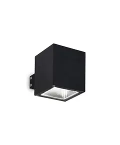 Фасаден аплик Snif Ap1 Square Nero 123080 Ideal Lux G9 IP44 | Osvetlenieto.bg