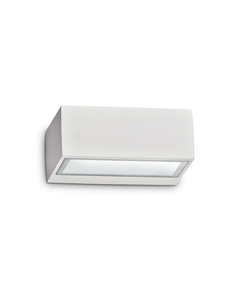 Фасаден аплик TWIN AP1 BIANCO 115351 Ideal Lux 1xG9 IP44 | Osvetlenieto.bg