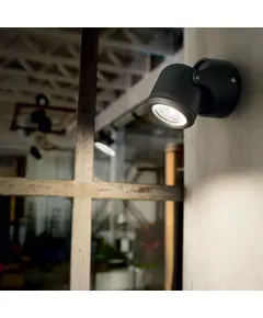 Фасаден прожектор Xeno Ap1 Nero 129464 Ideal Lux GU10 IP44 | Osvetlenieto.bg