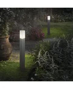 Градински стълб Pulsar Pt1 Grigio 135922 Ideal Lux E27 IP44 | Osvetlenieto.bg