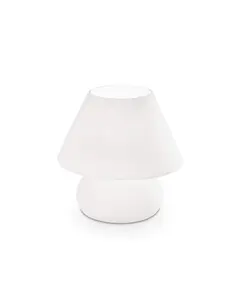 Настолна лампа Prato TL1 Big Bianco 074702 Ideal Lux E27 | Osvetlenieto.bg