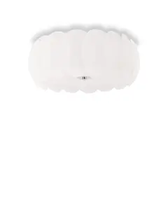 Плафон Ovalino Pl8 Bianco 094014 Ideal Lux E27 | Osvetlenieto.bg