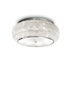 Плафон PASHA' PL10 CROMO 100746 Ideal Lux 10xE14 | Osvetlenieto.bg