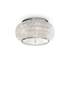 Плафон PASHA' PL6 CROMO 100784 Ideal Lux 6xE14 | Osvetlenieto.bg