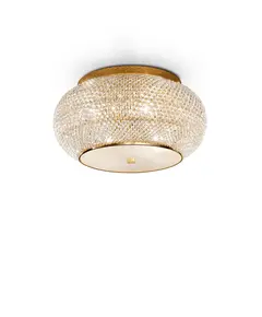 Плафониера Pasha' Pl6 Oro 100807 Ideal Lux E14 | Osvetlenieto.bg