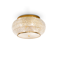 Плафон PASHA' PL6 ORO 100807 Ideal Lux 6xE14 | Osvetlenieto.bg